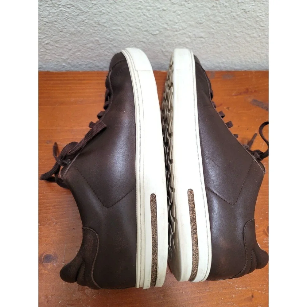 Birkenstock Bend‎ Low Leather Sneakers Mens 41 Brown Roast Lace Up Shoes